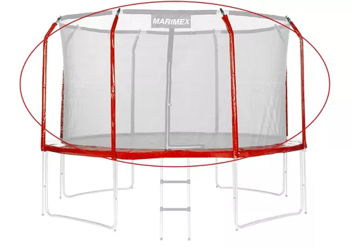 Sada krytu pružin a rukávů pro trampolínu 366 cm - červená | 19000775