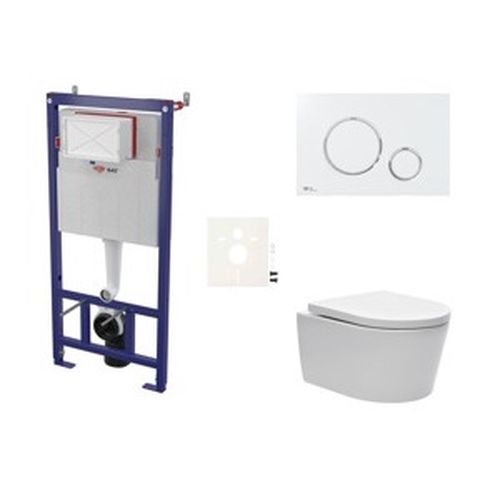 Závěsný wc set do lehkých stěn / předstěnová SAT Brevis SIKOSSBR70K