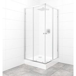 Sprchový kout čtverec 90x90x185 cm Multi Basic chrom lesklý SIKOMUQ90CRCH