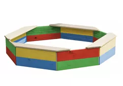 T-WOOD Pískoviště osmihranné Přírodní