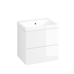 Koupelnová skříňka s umyvadlem Cersanit Medley 60x61.5x45 cm bílá lesk S801-352-DSM