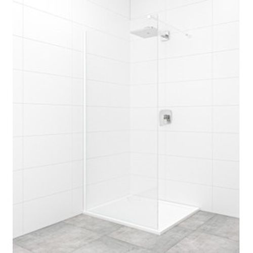 Sprchová zástěna Walk-in 120 cm SAT v barvě profilu bílá SATBWI120PRB